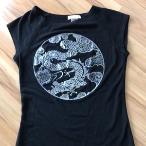 Black and Silver Tee
